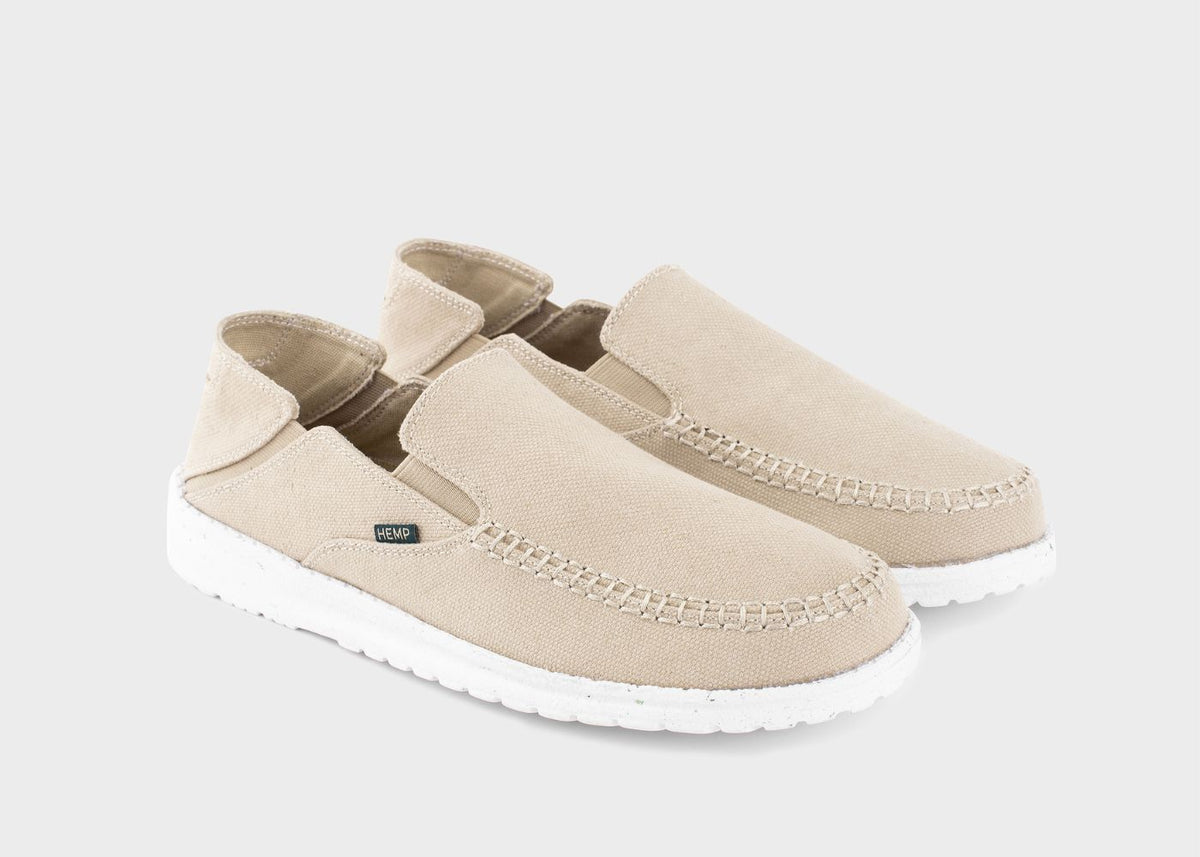 SunSlide Hemp slip on for Men in Beige