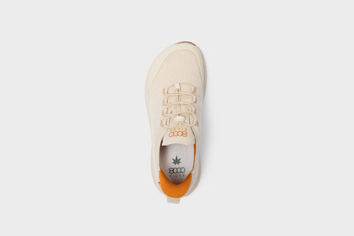 wide fit walking shoes in all beige, Shifter, angled side view
