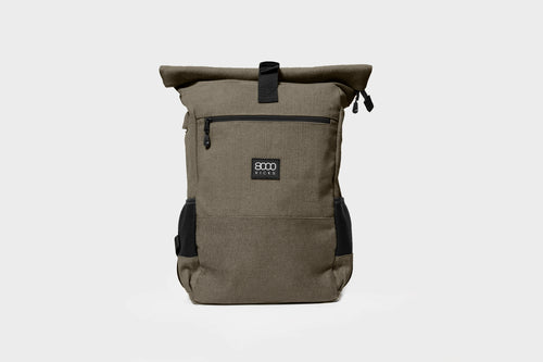 Everyday Hemp Rolltop Backpack in Dark Green