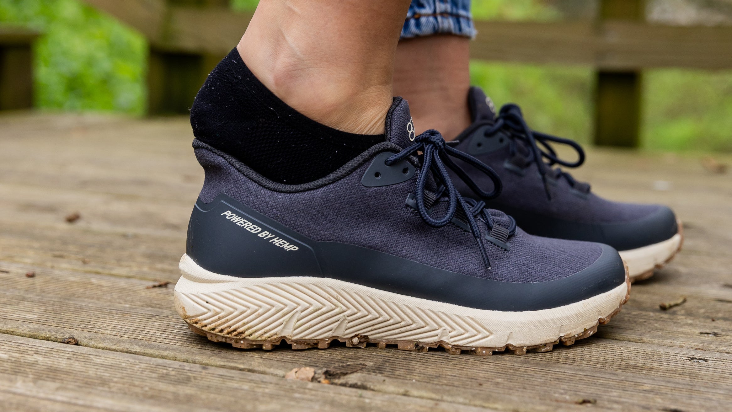 Trekker for Men Navy Blue - Hemp & Waterproof – 8000Kicks