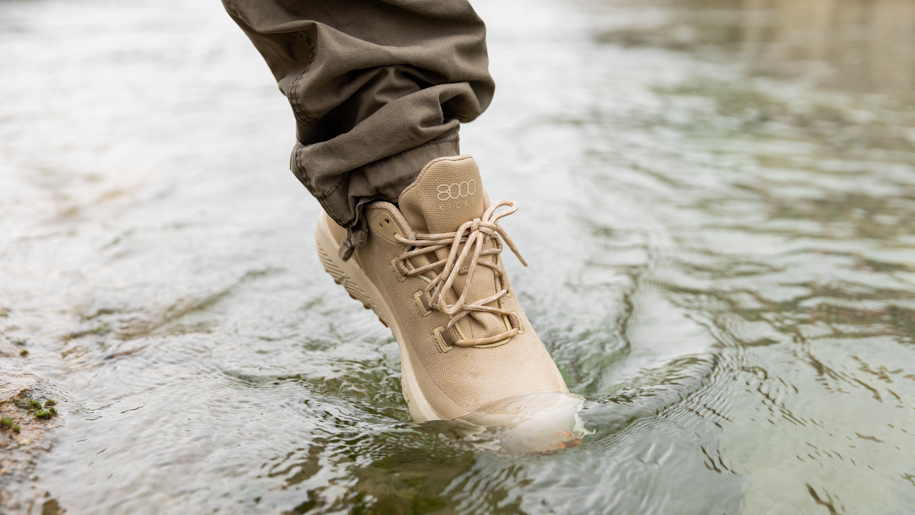 Trekker for Men Navy Blue - Hemp & Waterproof – 8000Kicks