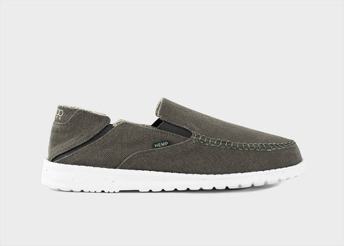 SunSlide - Mocassim de Verão para Mulher em verde escuro
