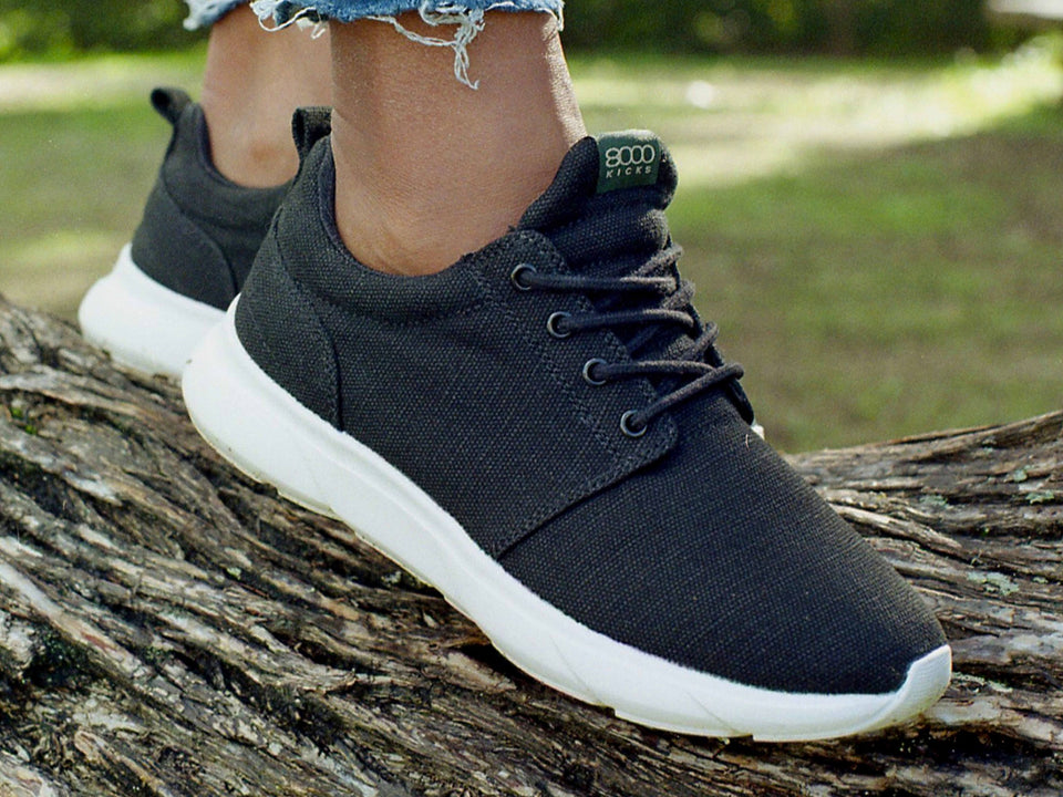 Explorer V2 for Men | Black and White | Hemp & Waterproof – 8000Kicks