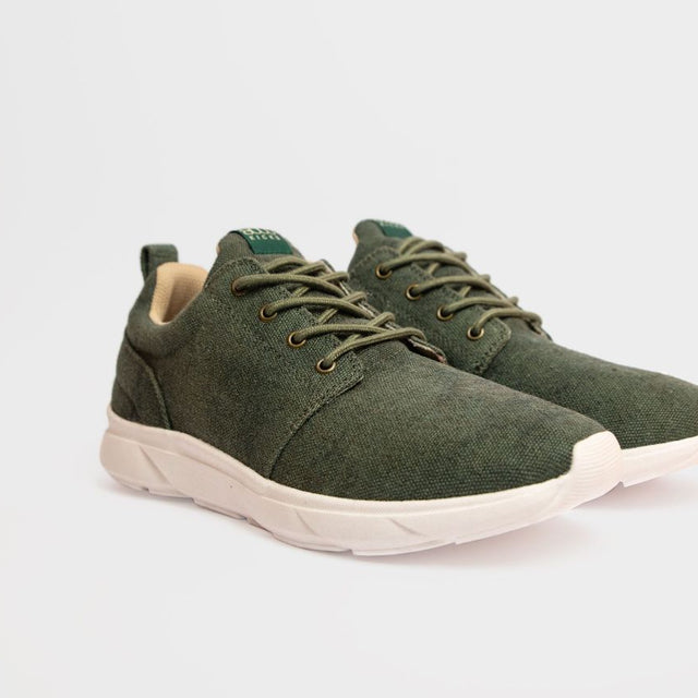 Dark Green Waterproof Hemp Shoes For Women | 8000Kicks