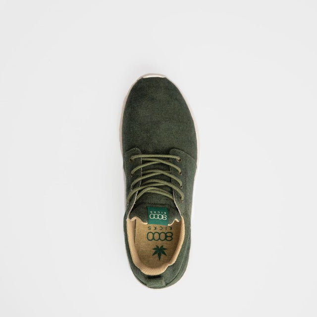 Dark Green Waterproof Hemp Shoes For Women | 8000Kicks