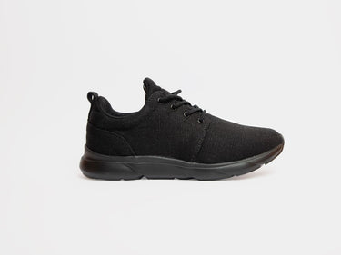 Full Black Waterproof Hemp Shoes For Men | 8000Kicks